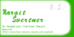 margit svertner business card